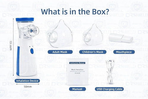 Mesh Nebulizer, Portable Handheld Nebuliser Machine, Model JSL-W302, Quiet and Low Power Operation