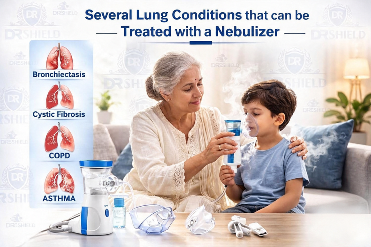 Mesh Nebulizer, Portable Handheld Nebuliser Machine, Model JSL-W302, Quiet and Low Power Operation