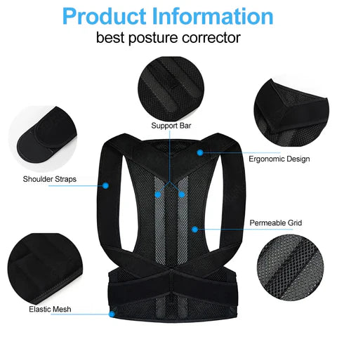 Adjustable Posture Corrector Belt for Waist and Back Support